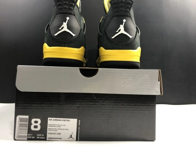 Bmlin Shoes Jordan 308497-008 Retro 4 Air Thunder 0729